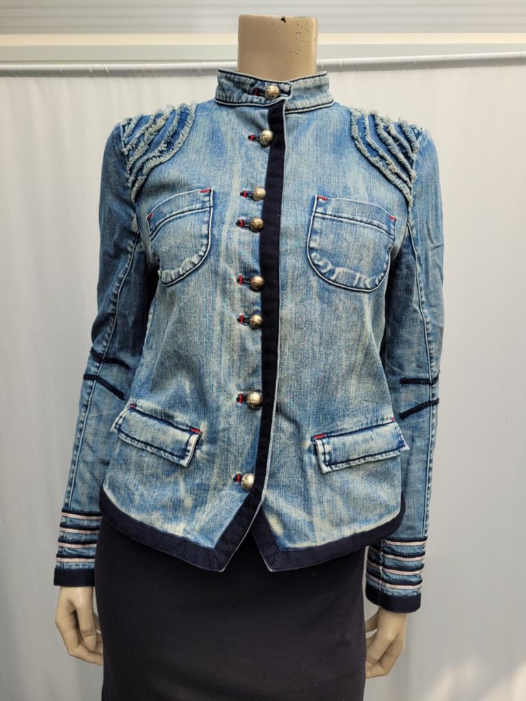 MCP jeans denim jas maat 38/M, Maat 38/40 (M), Blauw, MCP, Ophalen of Verzenden