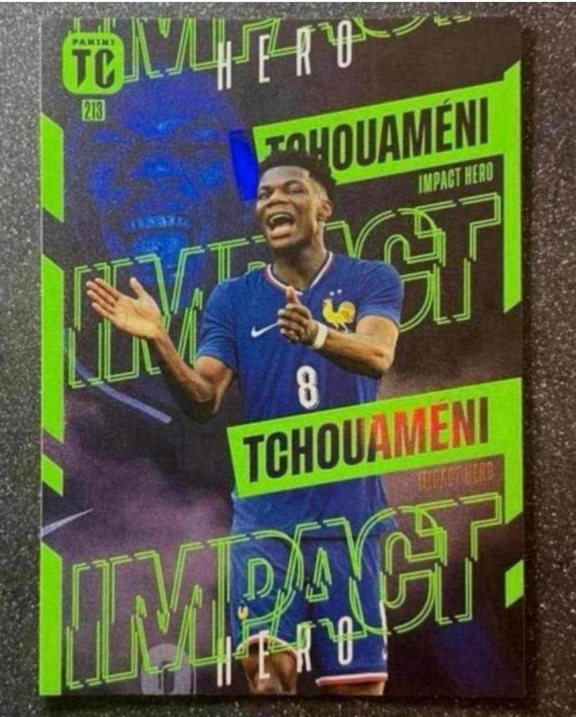 Panini Top Class 2025    IMPACT HERO    TCHOUAMÉNI    FRANCE, Verzenden, Zo goed als nieuw, Plaatje