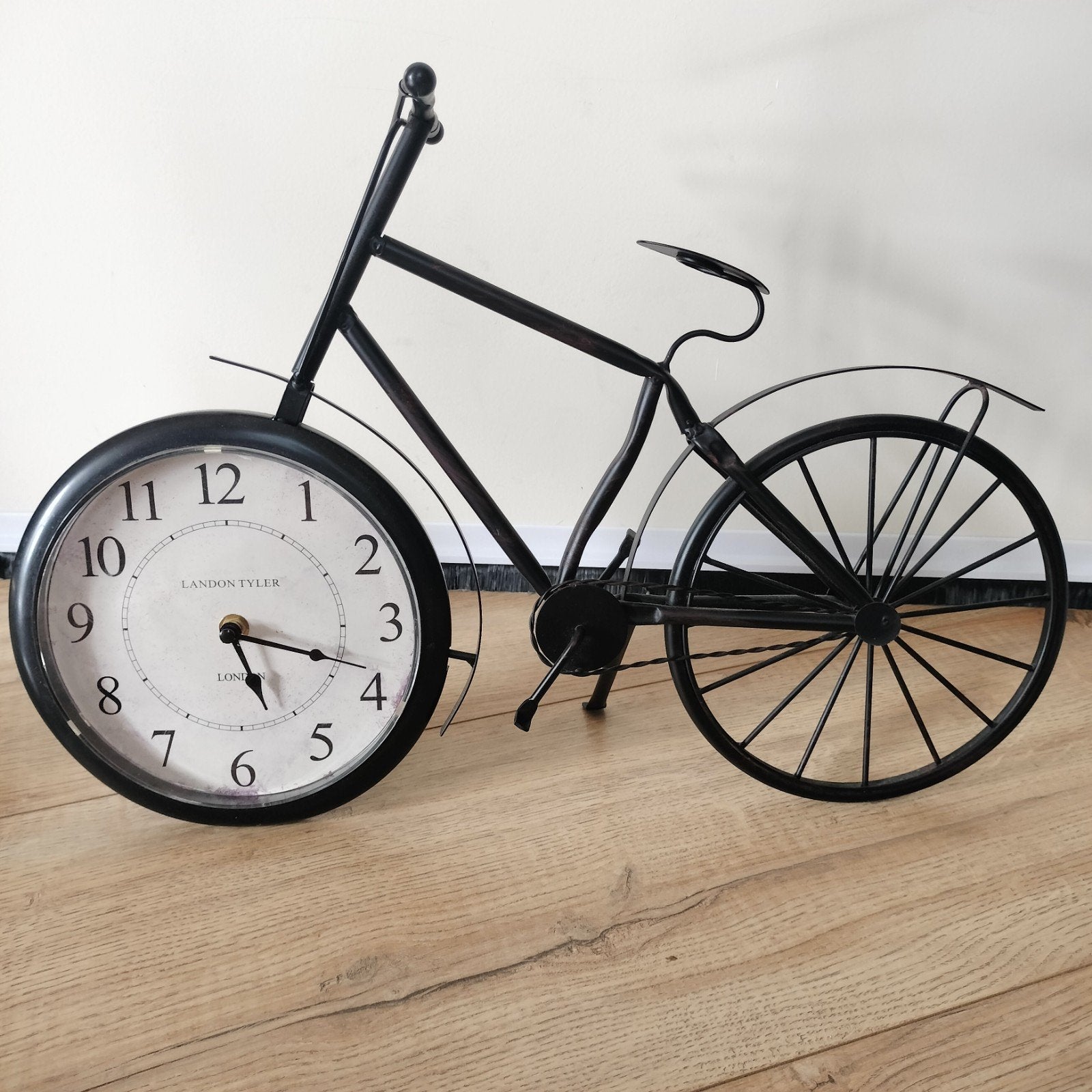 Fietsklok Landon Tyler London Tafelklok Fiets Klok, Analoog, Ophalen of Verzenden, Zo goed als nieuw, Tafelklok