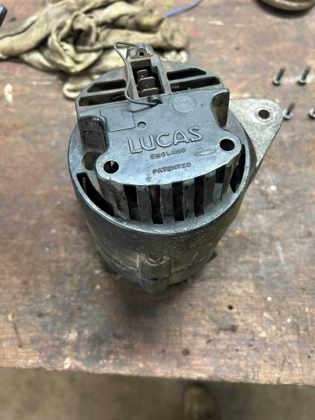 LUCAS dynamo Land Rover (?), Ophalen of Verzenden, Gebruikt, Oldtimer onderdelen