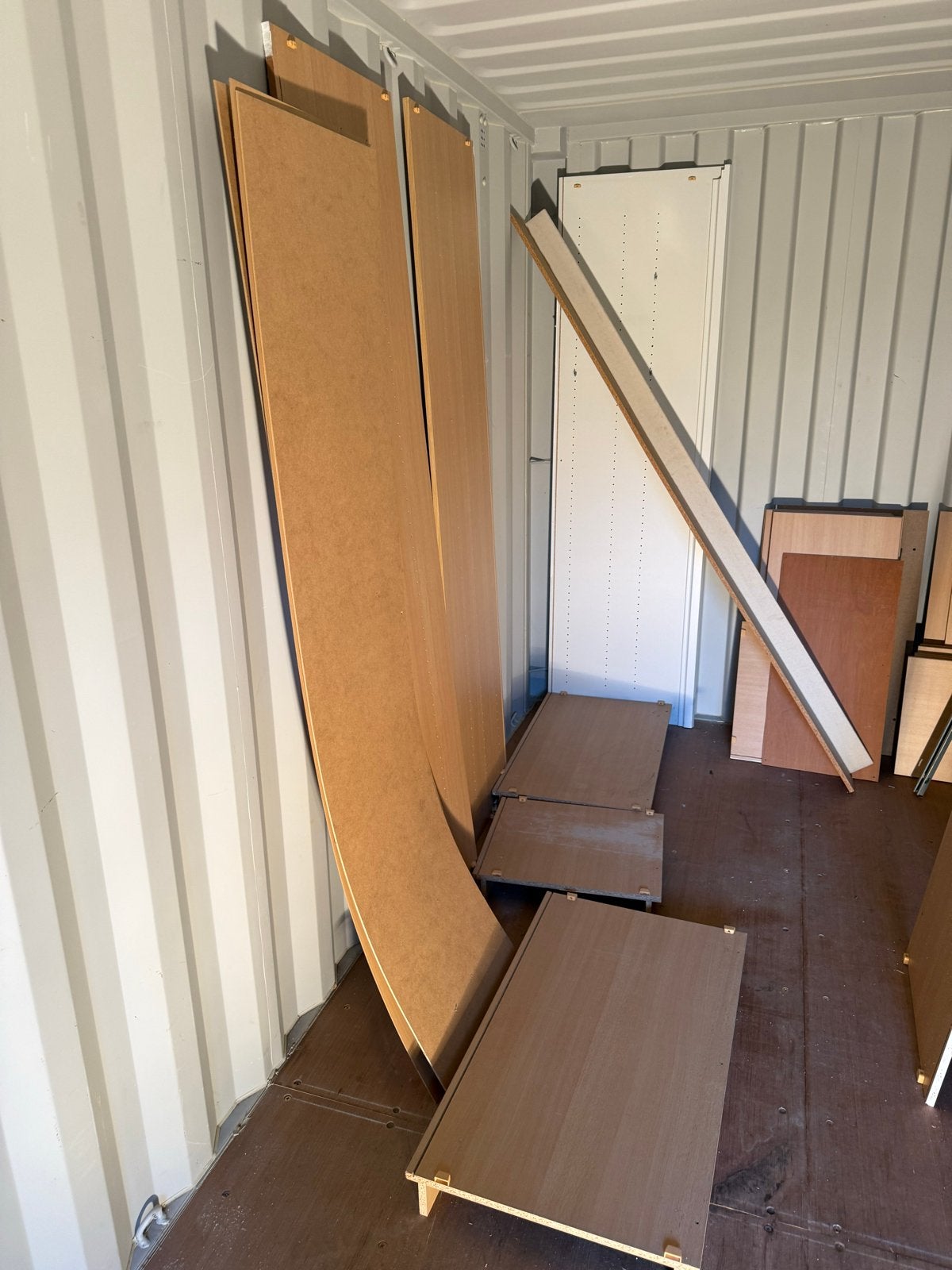 Kledingkast met 3 schuifdeuren - gedemonteerd, Ophalen, Met deur(en), Gebruikt, 200 cm of meer