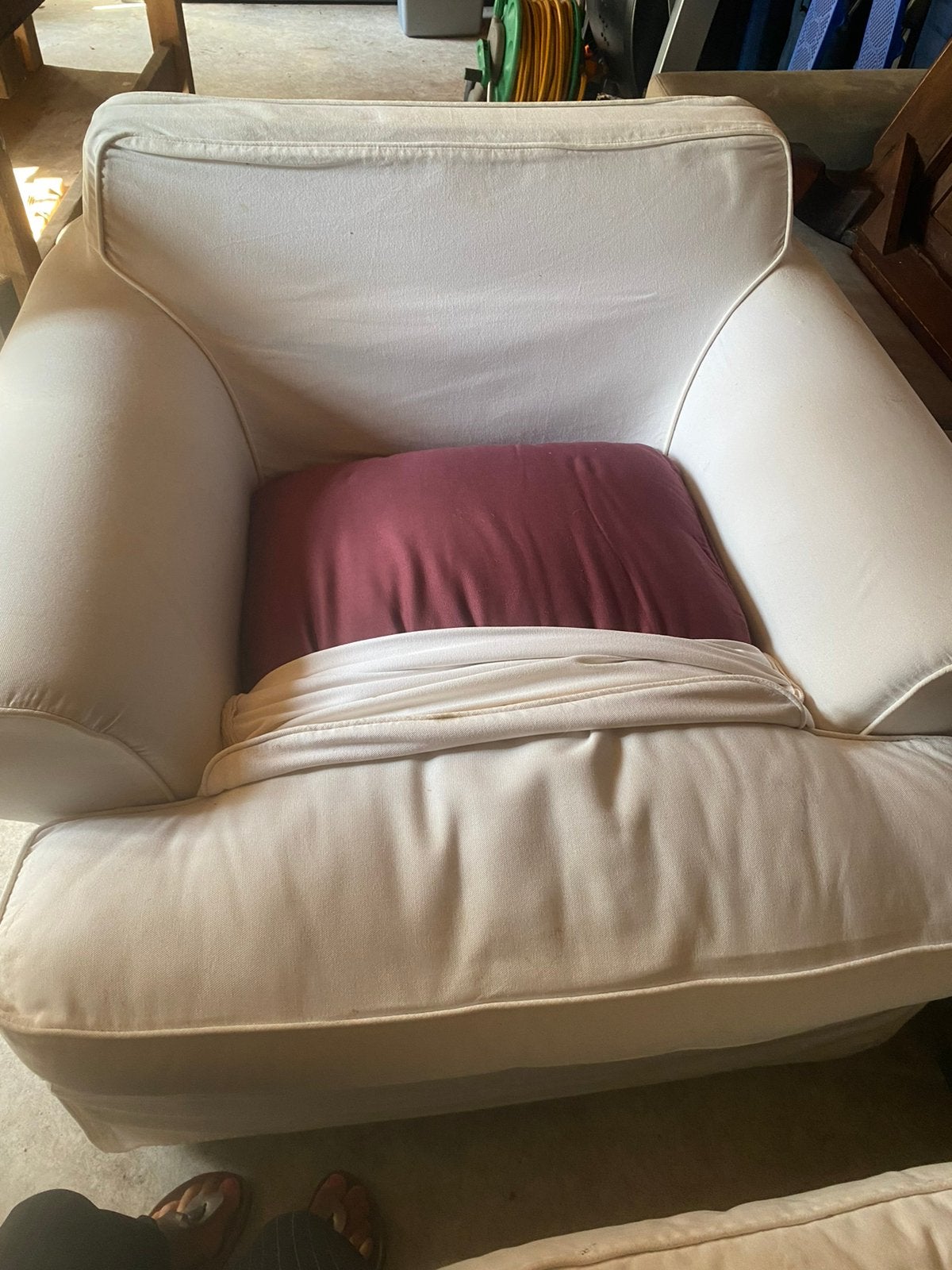 Riviera maison fauteuil, Ophalen, Zo goed als nieuw, 75 tot 100 cm, 50 tot 75 cm