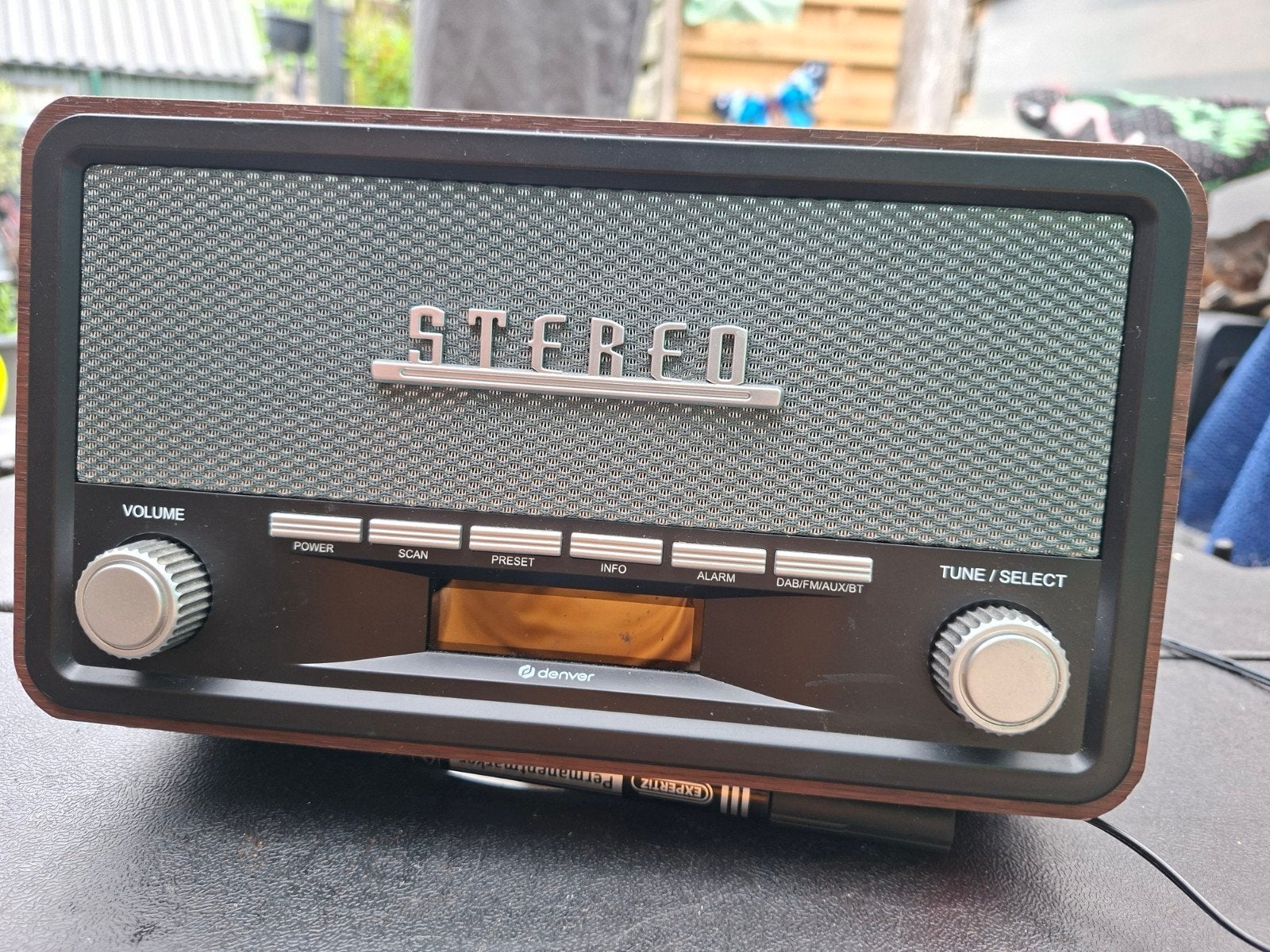 Denver Retro Houten FM/DAB/DAB+ Radio Model: DAB-18, Audio, Tv en Foto, Radio's, Ophalen of Verzenden, Zo goed als nieuw, Radio