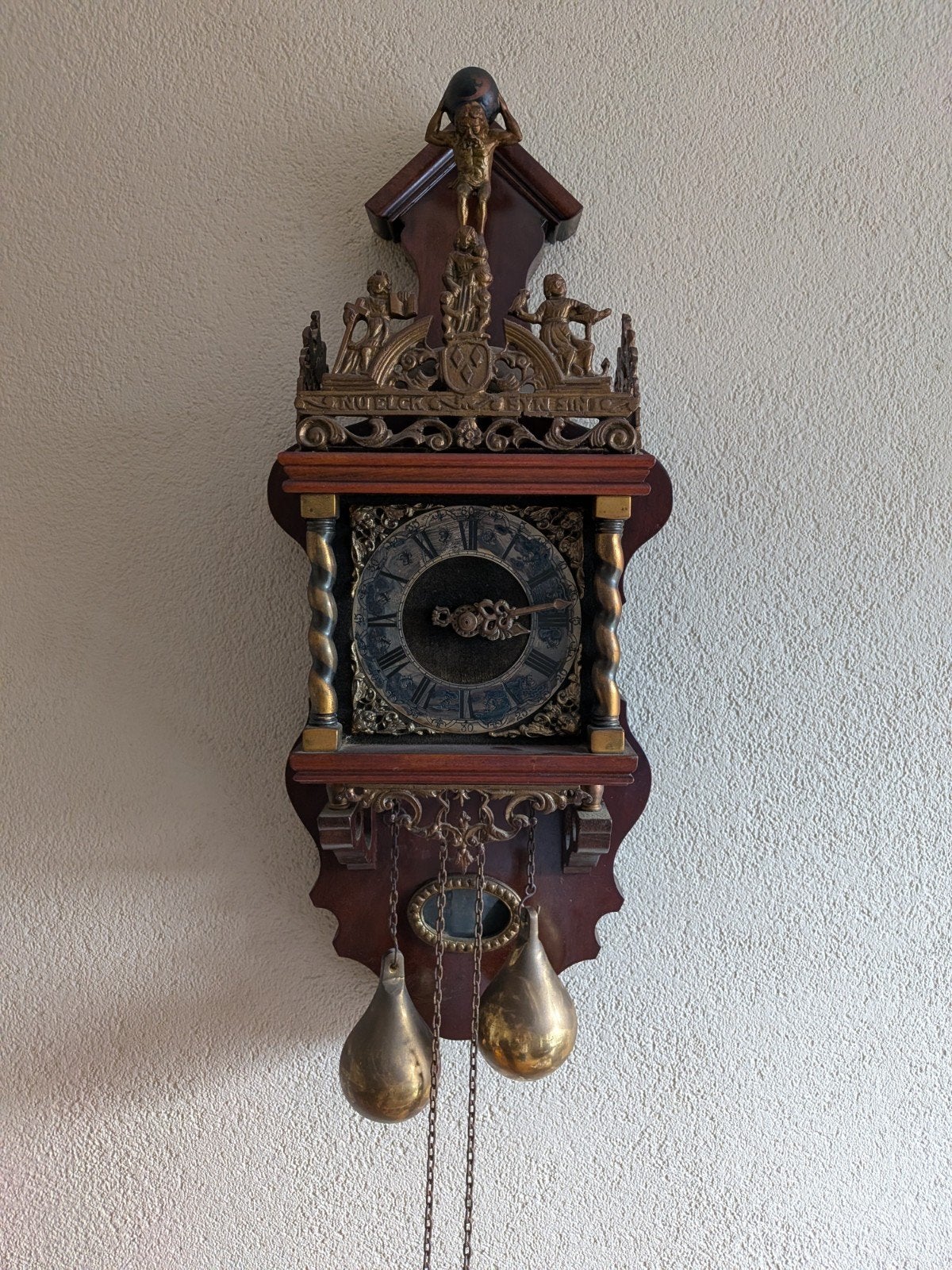Vintage Zaanse wandklok, uit de jaren '60
Voorzien van een m, Antiek en Kunst, Antiek | Klokken, Ophalen