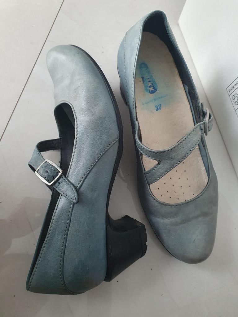 Wolky Pumps Maat 37 met Uitneembaar Voetbed, Kleding | Dames, Schoenen, Blauw, Ophalen of Verzenden, Gedragen, Wolky