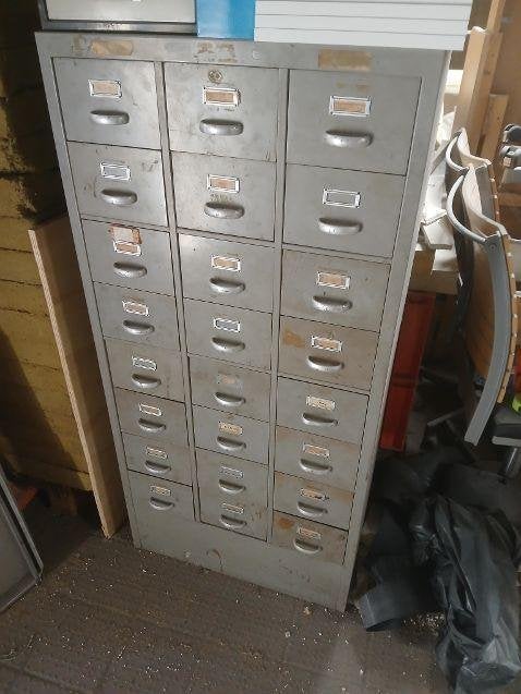 kast gipsen laadjes metaal ladekast, Ophalen, Gebruikt, 5 laden of meer, 100 tot 150 cm