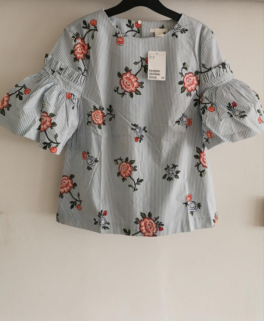 H&M blouse met klokmouwen mt. 36, H&M, Overige kleuren, Verzenden, Nieuw