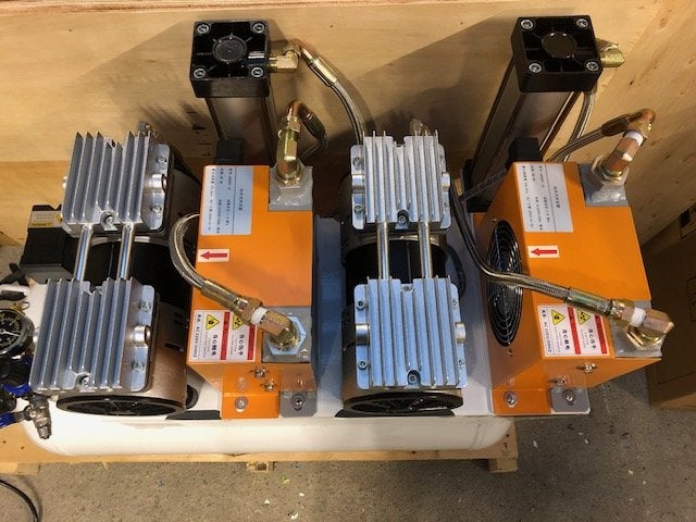 Nieuwe dental compressor 60 ltr tank, dual motor, Niet ingevuld, Niet ingevuld, Niet ingevuld
