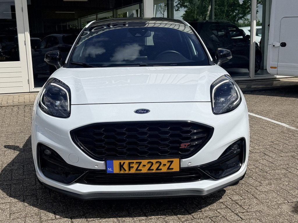 Ford Puma 1.5 EcoBoost ST-X 200pk | LED | Kuipstoelen | B&O, Auto's, Ford, Voorwielaandrijving, Lichtsensor, Leder en Stof, Wit