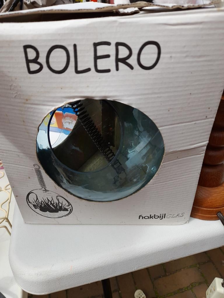 Bolero glazen vaas/windlicht in doos, Ophalen of Verzenden, Nieuw, Modern