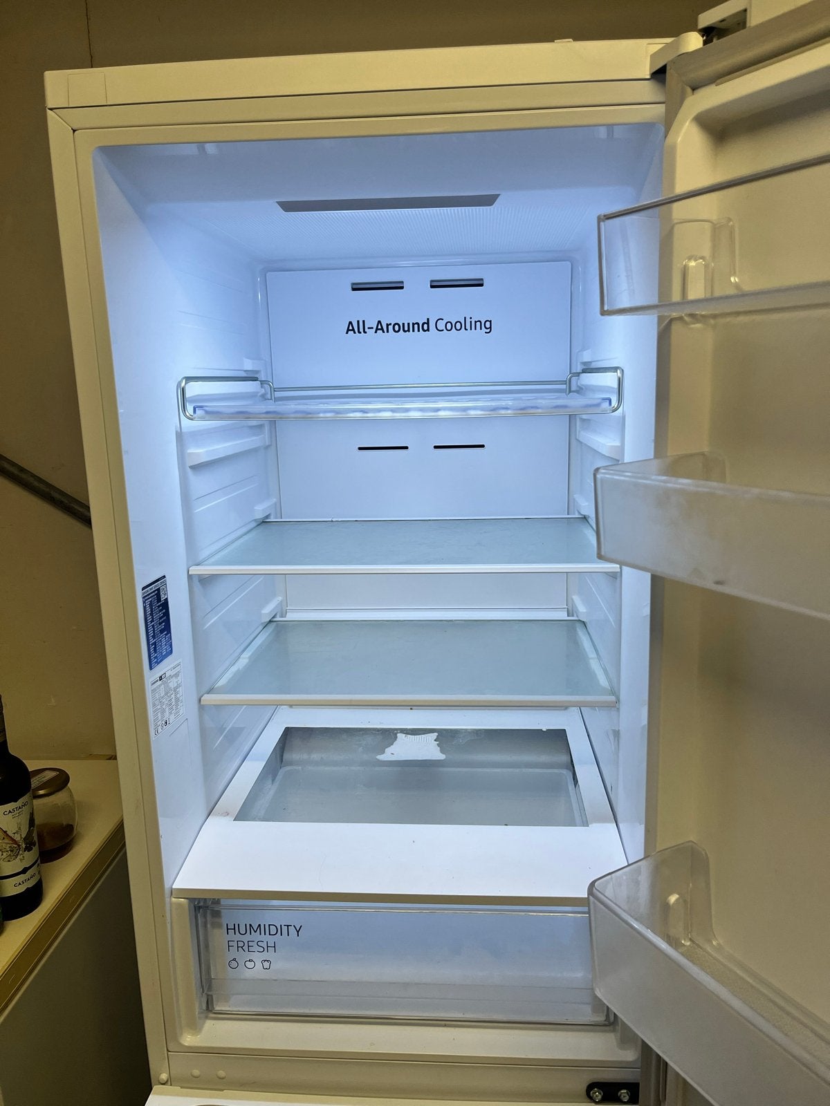 Samsung Koel-vriescombinatie - Scherm defect, Ophalen, 200 liter of meer, 60 cm of meer, Met aparte vriezer