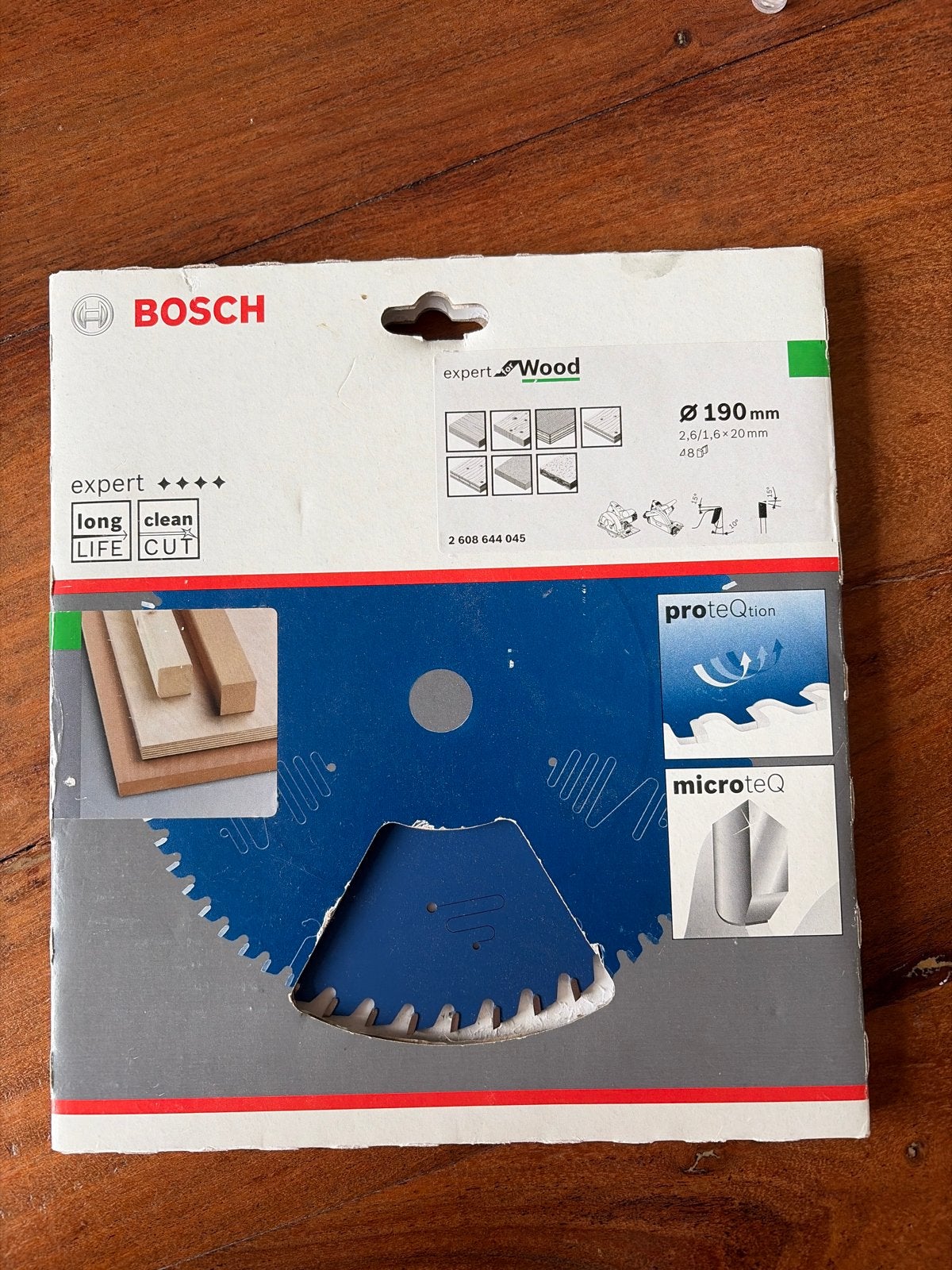 Bosch Expert for Wood Cirkelzaagblad 190 mm - Nieuw, Ophalen, Nieuw, Cirkelzaag