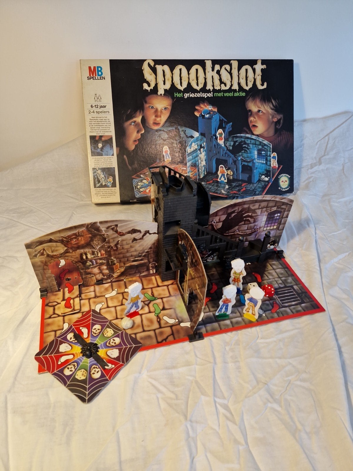 MB Spellen Spookslot - Het griezelspel met veel aktie, Drie of vier spelers, Ophalen of Verzenden, Gebruikt, MB Spellen
