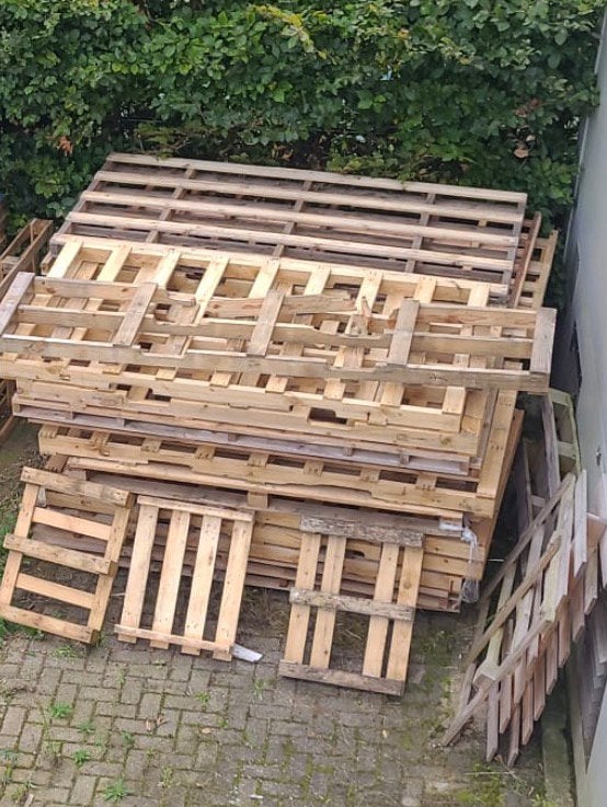 Pallet’s gratis ophalen in Veenendaal, Doe-het-zelf en Verbouw, Ophalen, Gebruikt, Minder dan 200 cm, Vuren