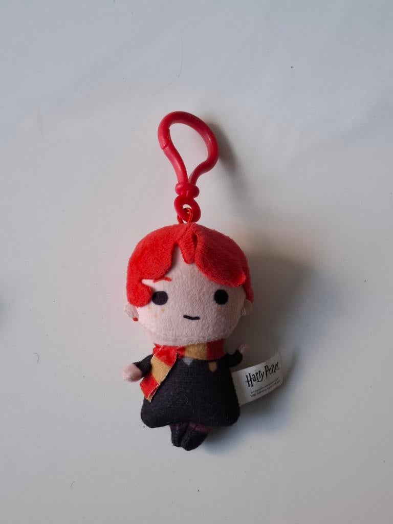 Harry Potter Ron Wemel Pluche Sleutelhanger, Verzamelen, Harry Potter, Ophalen of Verzenden, Zo goed als nieuw, Actiefiguurtje