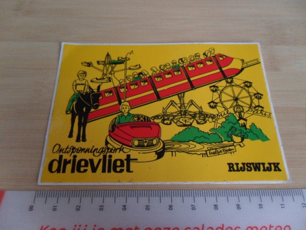sticker ontspanningspark DRIEVLIET rijswijk, Ophalen, Zo goed als nieuw