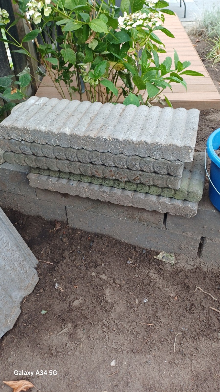 5 palissaden voor afwerking tuinrand of border, Ophalen of Verzenden, Gebruikt