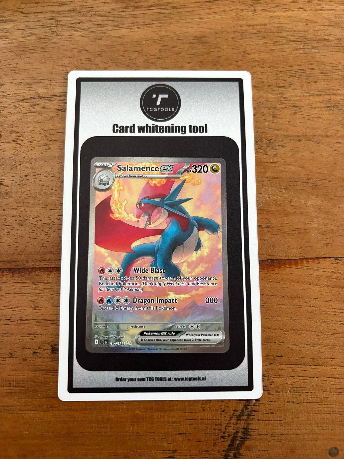 Salamence EX #187 - Journey Together, Ophalen of Verzenden, Zo goed als nieuw, Losse kaart, Foil