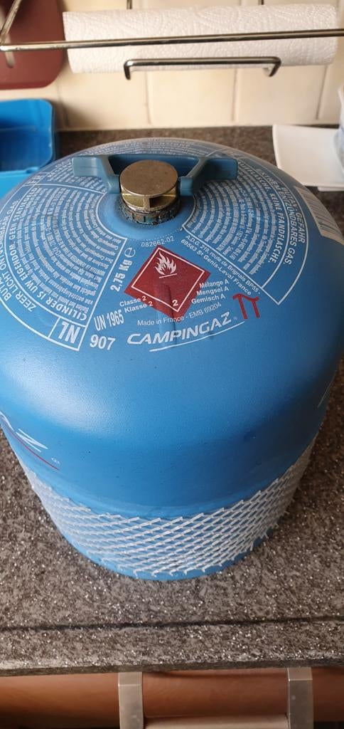 Campingaz gasfles 907 leeg , zie foto's., Ophalen of Verzenden