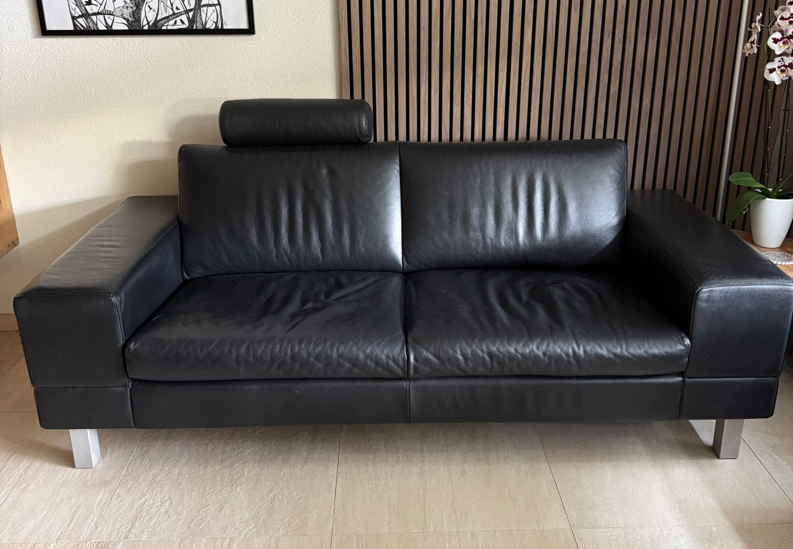 Design bank leolux model Antipode, Ophalen, Gebruikt, 150 tot 200 cm, Tweepersoons