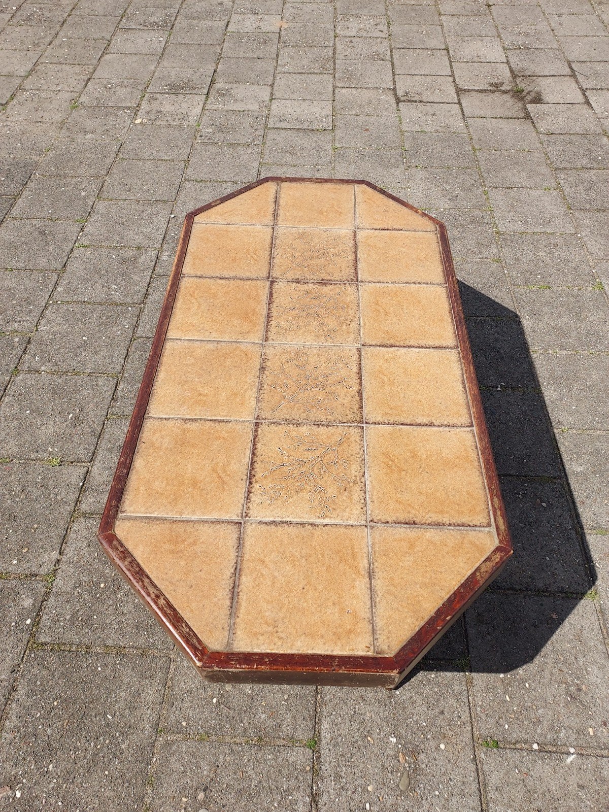 prachtig vintage salontafel, Huis en Inrichting, Tafels | Salontafels, Ophalen, Gebruikt, 100 tot 150 cm, 50 tot 100 cm
