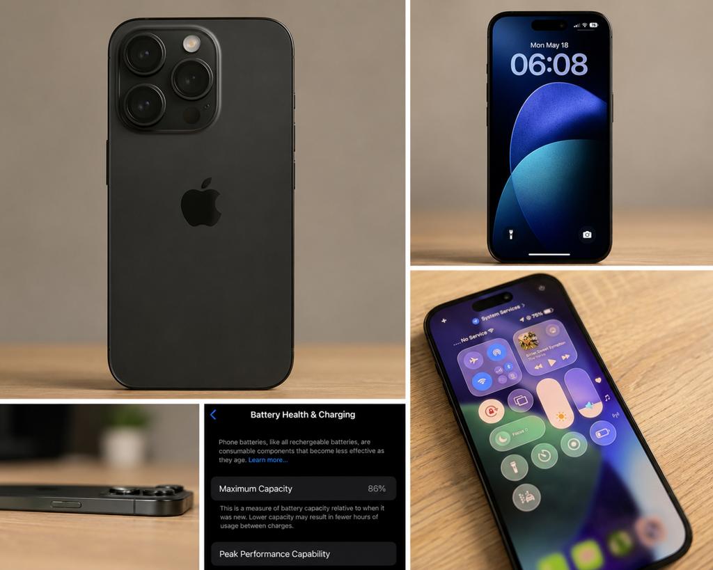 iPhone 14 Pro 128GB Space Black | 86% Battery | Very Clean, Zwart, Ophalen of Verzenden, Zo goed als nieuw, 128 GB