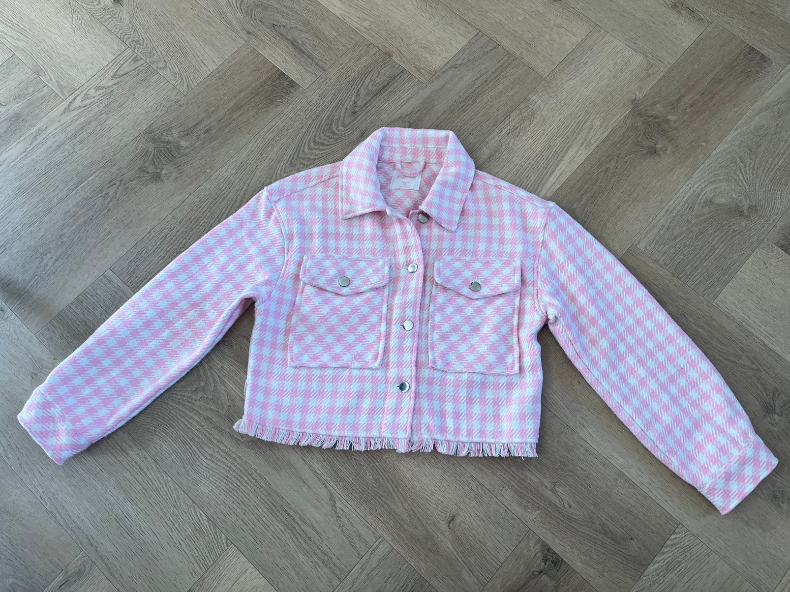 Schattig lichtroze/creme jasje maat XS!, Ophalen of Verzenden, Zo goed als nieuw, Maat 34 (XS) of kleiner, Roze