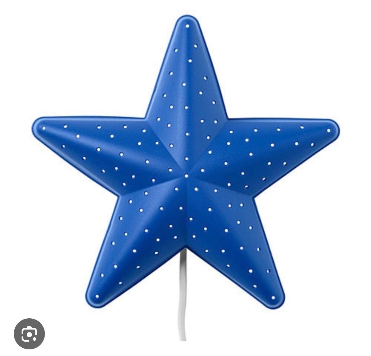 IKEA SMILA STJÄRNA wandlamp blauw ster kinderkamer, Huis en Inrichting, Gebruikt, Kunststof, IKEA, Ophalen