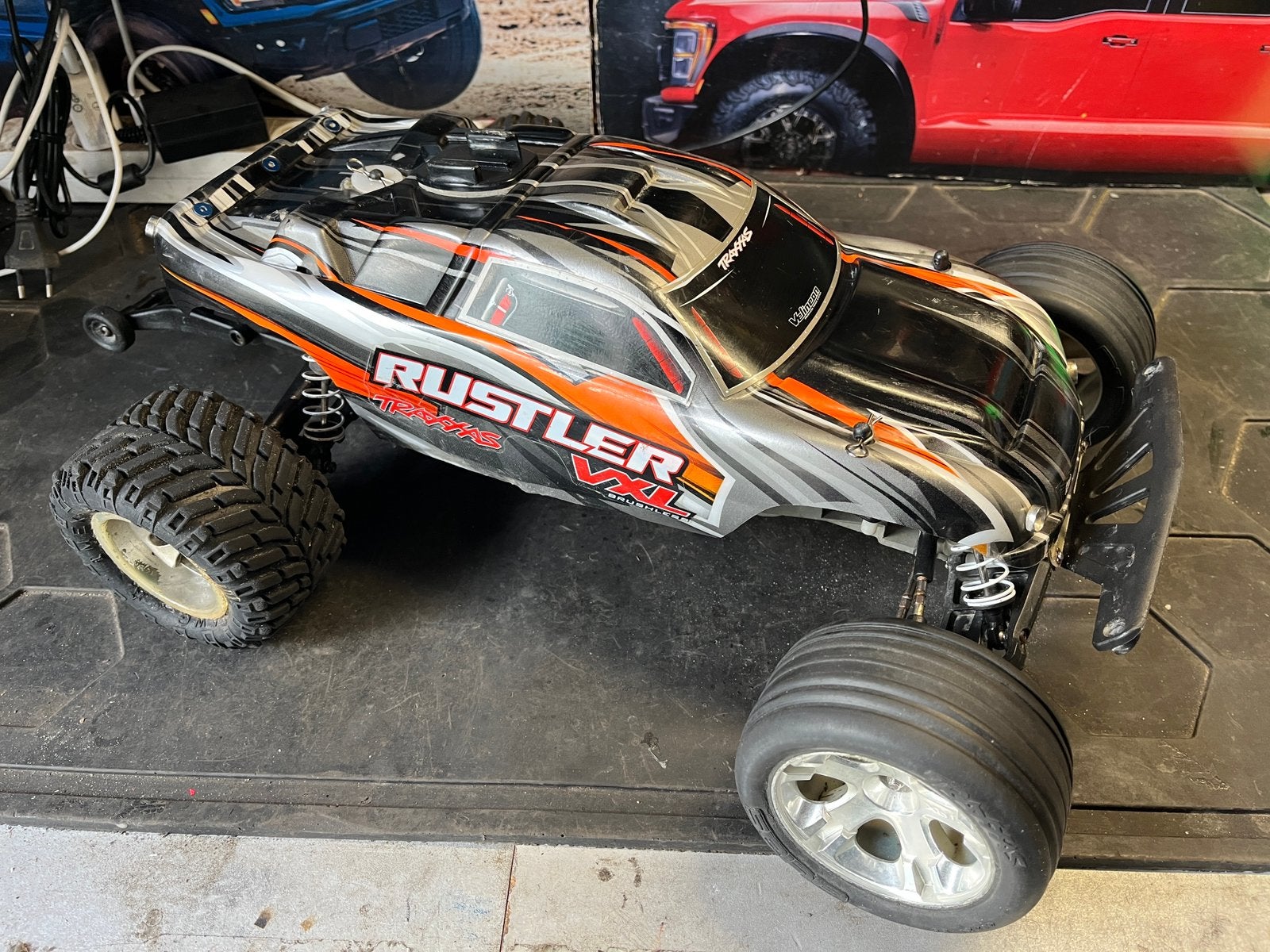 Traxxas Rustler VXL 2wd RC auto ROLLER, Hobby en Vrije tijd, Elektro, Gebruikt, Auto offroad, Ophalen of Verzenden