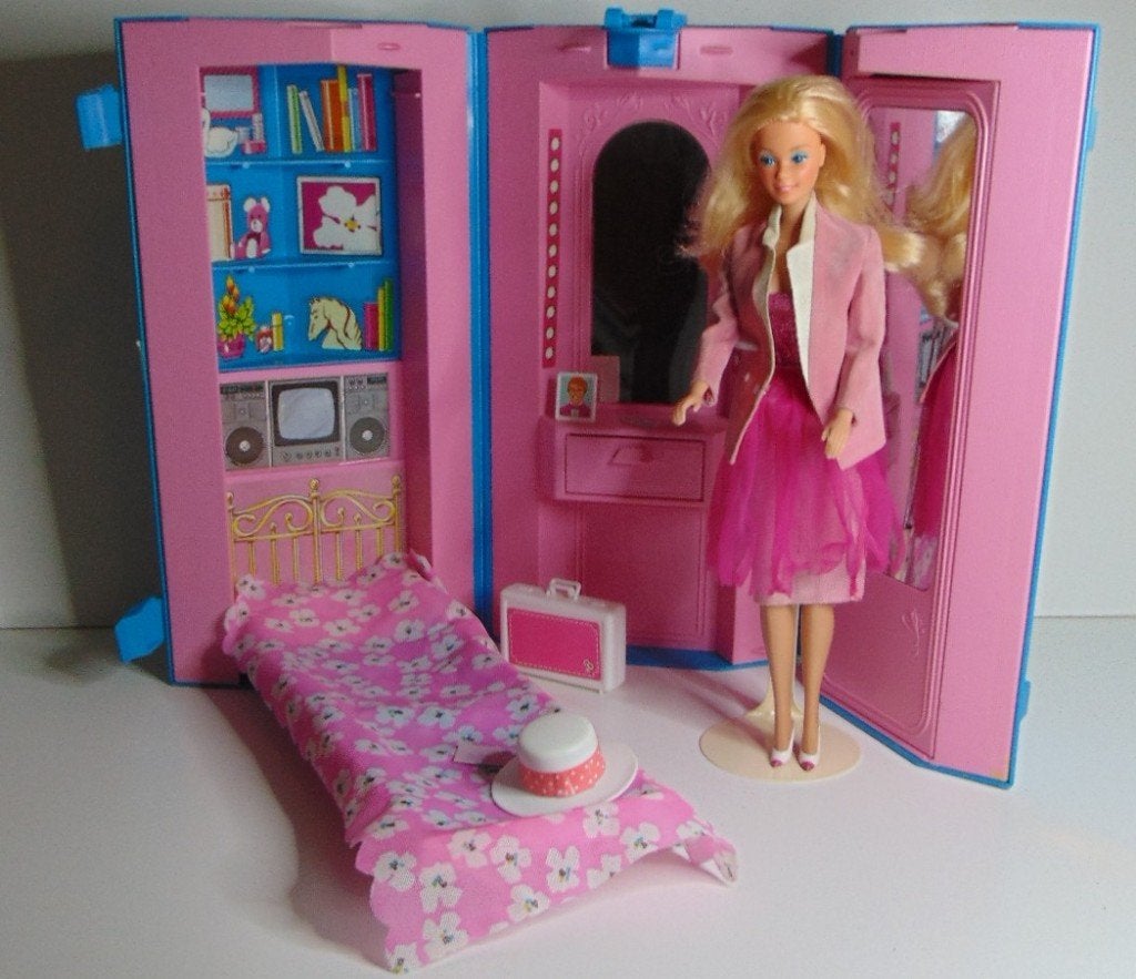 Vintage Day to Night Barbie in day mode, in the office side, Verzamelen, Ophalen of Verzenden, Gebruikt, Pop