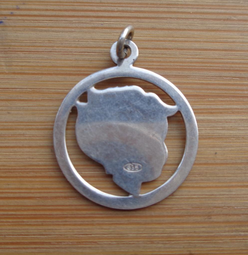 zilveren bedel/hanger kinderkopje [634], Sieraden, Tassen en Uiterlijk, Overige merken, Verzenden, Zo goed als nieuw, 1 bedel