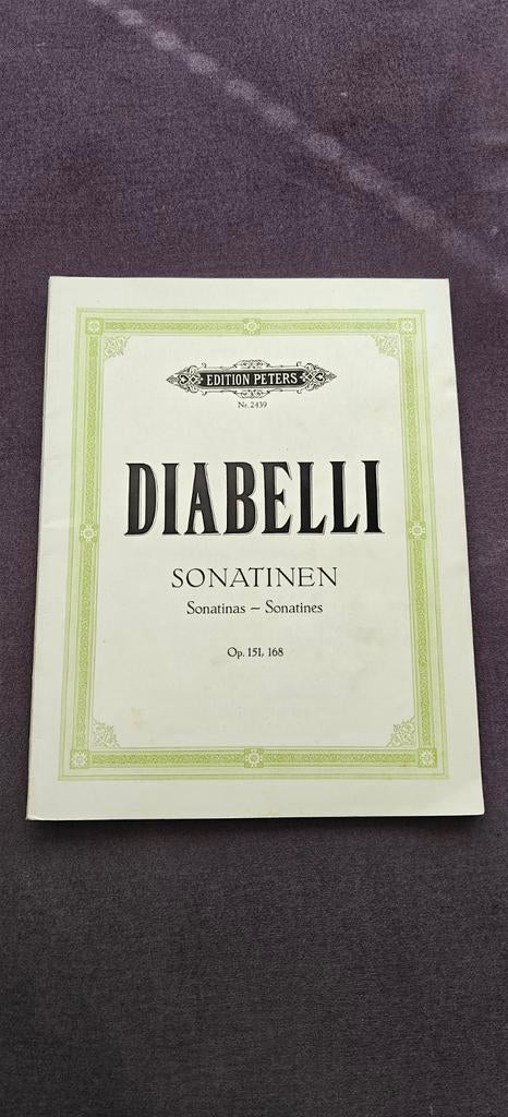 Diabelli Sonatinen - Pianoboek (Edition Peters), Muziek en Instrumenten, Bladmuziek, Gebruikt, Klassiek, Ophalen of Verzenden