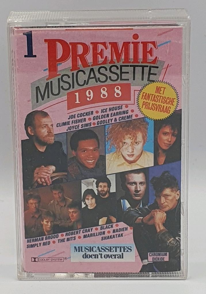 Te koop: Premiemuziekcassette 1988 - Diverse Artiesten, Gebruikt, Ophalen of Verzenden, Voorbespeeld, 1 bandje