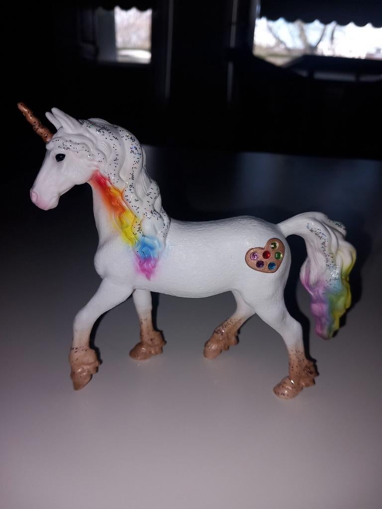 Schleich Bayala unicorn paardje, Verzenden, Zo goed als nieuw, Paard, Beeldje of Figuurtje