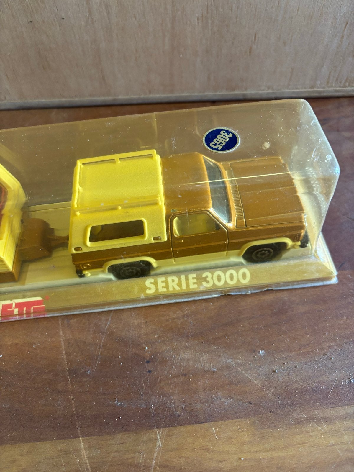 Vintage Majorette Série 3000 pick-up met caravan (OVP), Auto, Ophalen of Verzenden, Zo goed als nieuw, Nvt