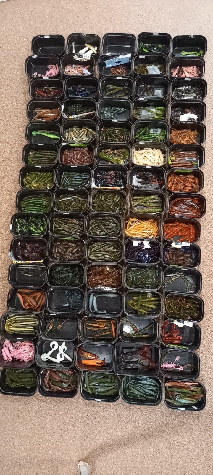 Grote partij shads & Creature baits ( 900st.), Overige typen, Nieuw, Ophalen of Verzenden, Nvt