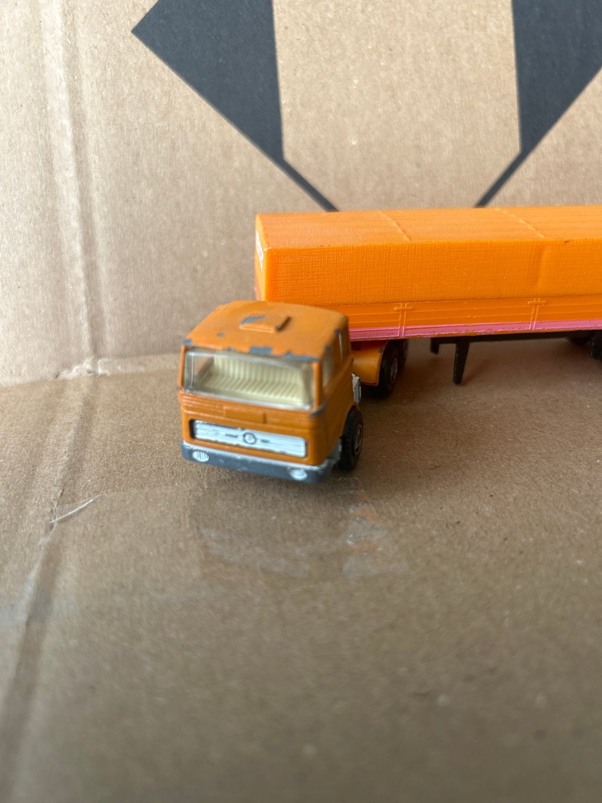 Vintage Efsi Holland Mercedes VENDET vrachtwagen met oplegge, Ophalen of Verzenden, Gebruikt
