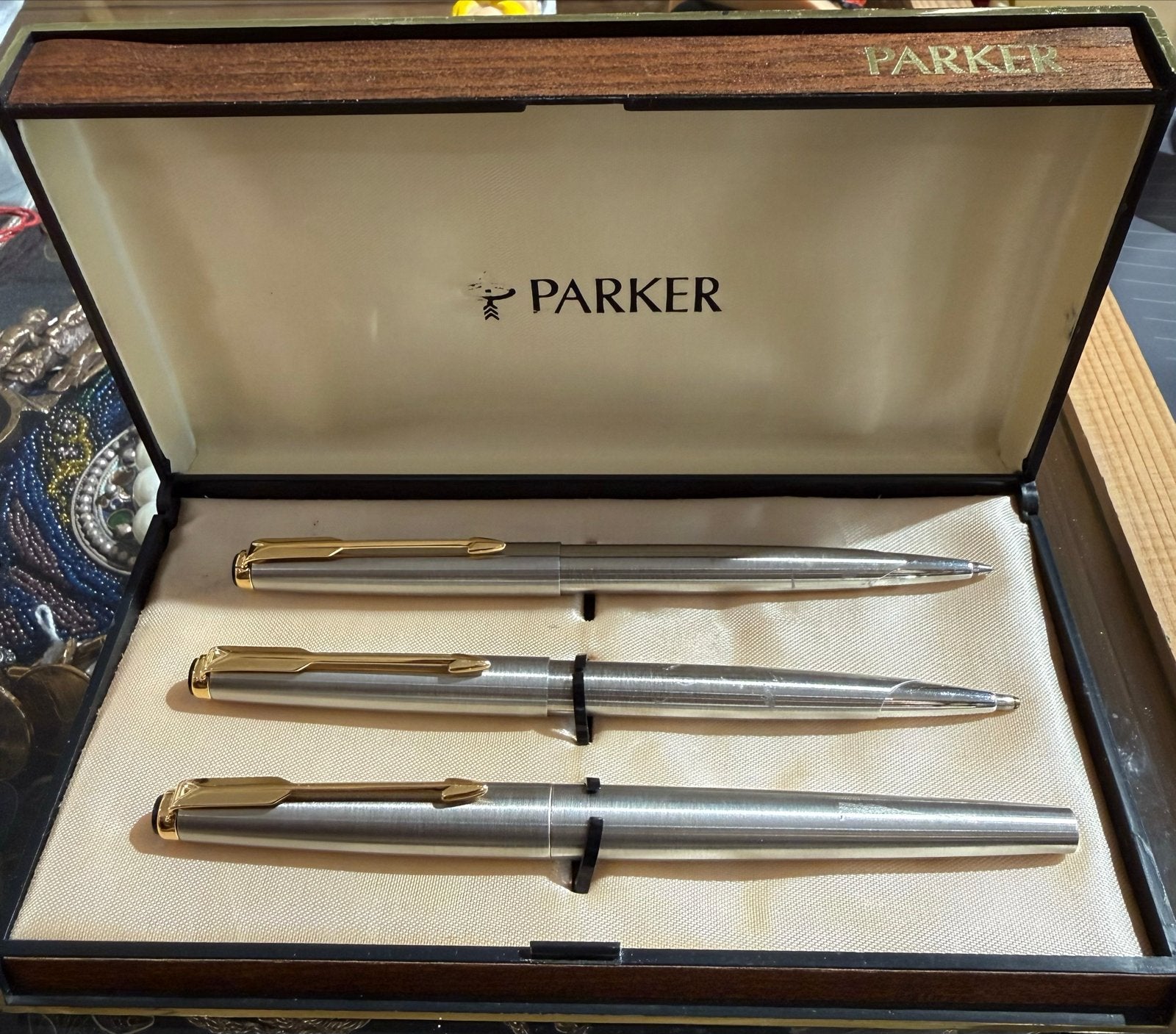 Parker Pennenset - 45 flighter, Pennenset, Parker, Met doosje, Ophalen of Verzenden