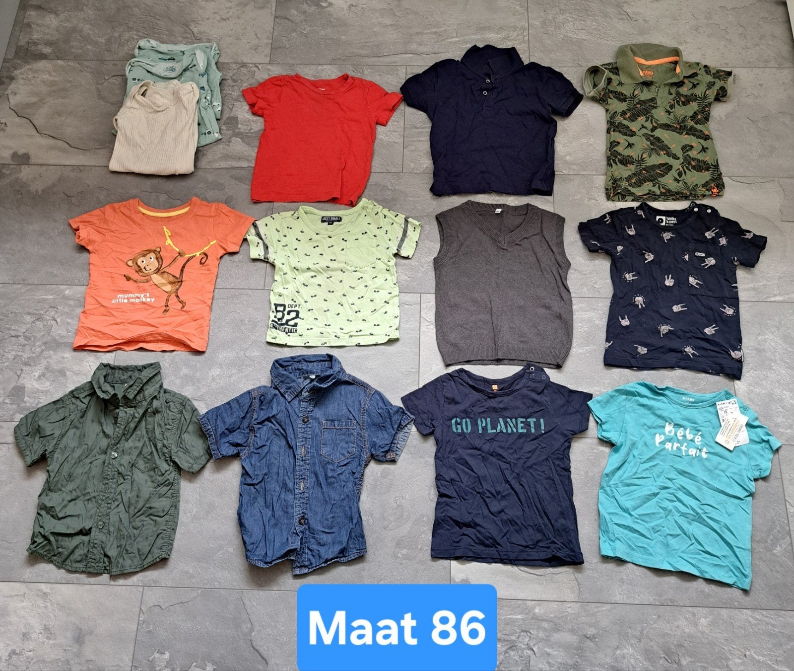 Jongens kledingpakket maat 86, Kinderen en Baby's, Ophalen, Gebruikt, Broekje, Diverse merken