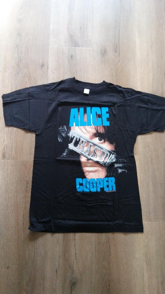 Alice Cooper thrash 1989 vintage tour t-shirt shirt metal, Verzamelen, Ophalen of Verzenden, Zo goed als nieuw, Kleding