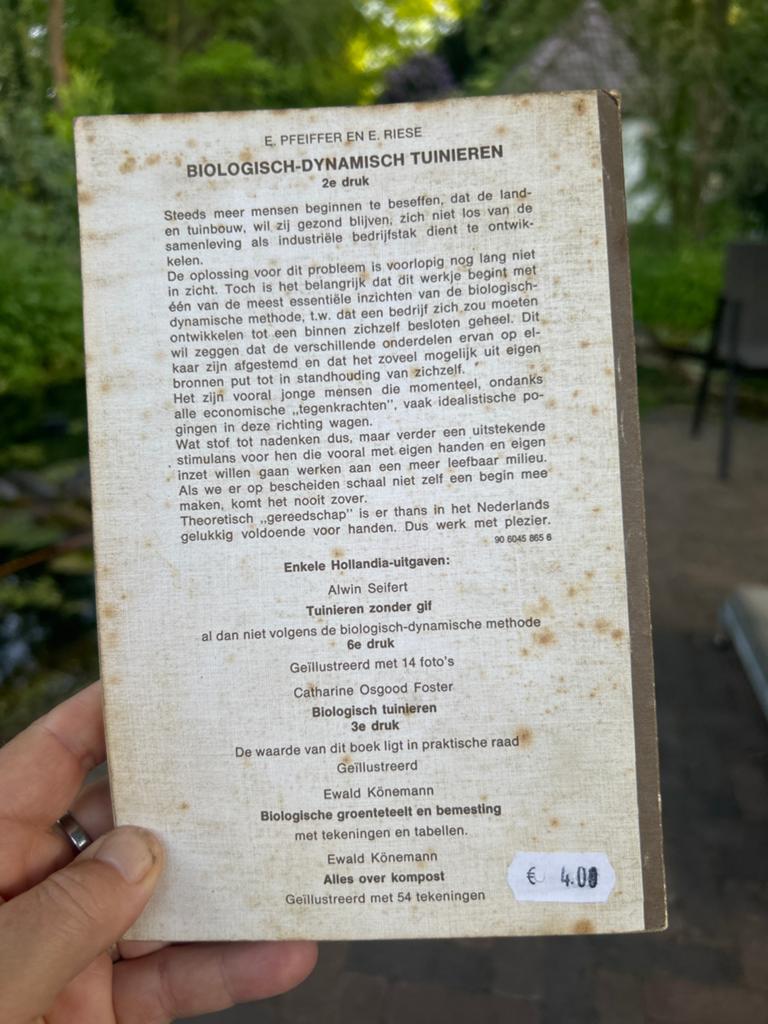 Biologisch-Dynamisch Tuinieren - E. Pfeiffer en E. Riese, Boeken, Ophalen of Verzenden, Gelezen, Moestuin