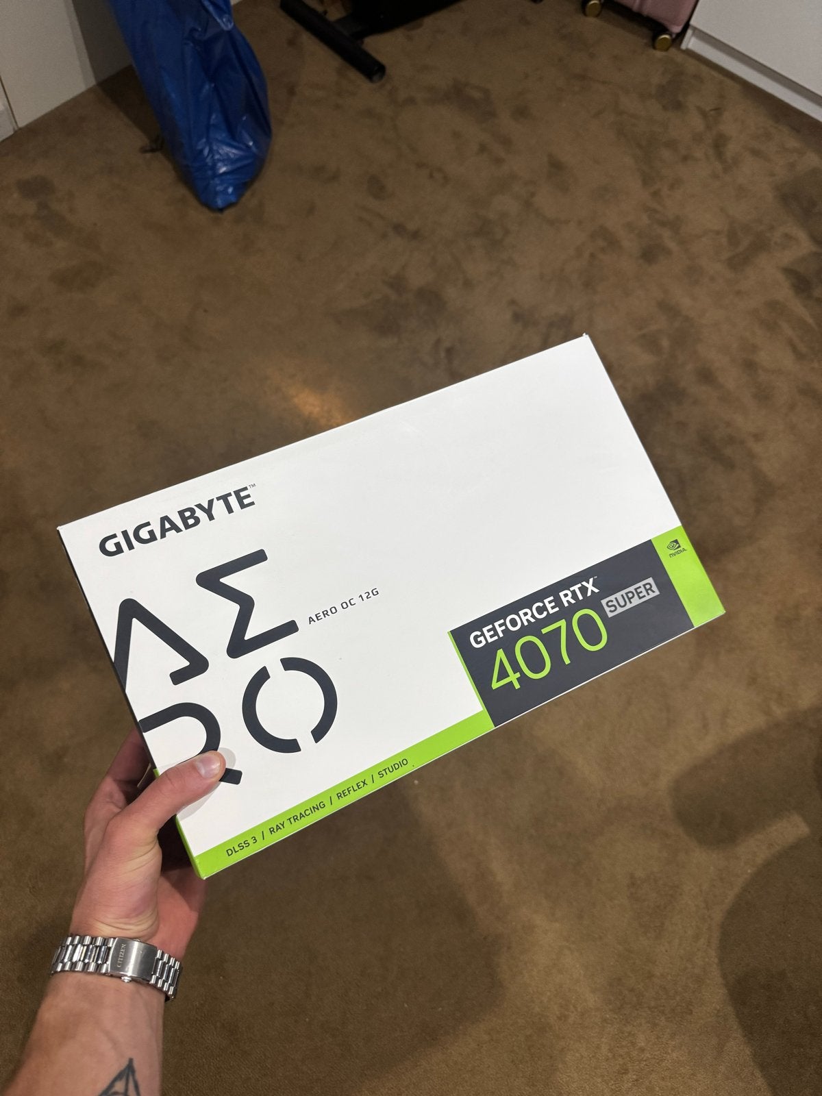 GIGABYTE GeForce RTX 4070 SUPER AERO OC 12G Videokaart, HDMI, GDDR6, PCI-Express 4, Ophalen of Verzenden