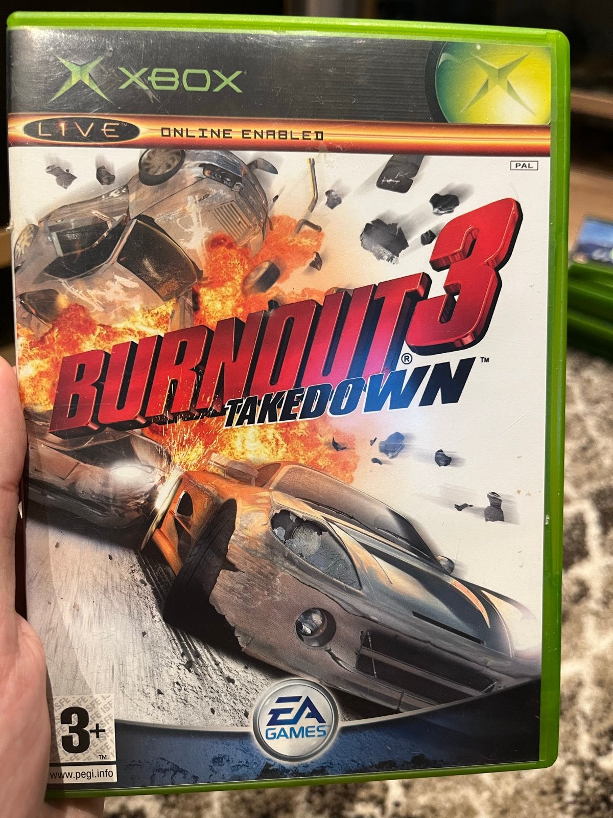 Burnout 3 Takedown - Xbox (PAL), Online, Gebruikt, 1 speler, Racen en Vliegen