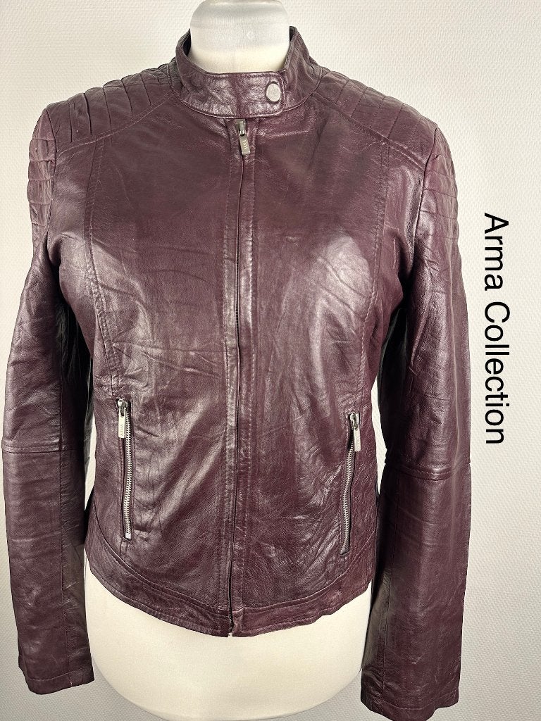 Arma Collection Leren Jas  (mt: 42) 27,3/9692, Zwart, Maat 42/44 (L), Ophalen of Verzenden, Zo goed als nieuw