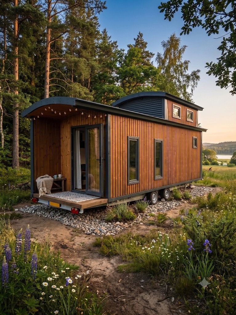 Premium Tiny House - 25m2 - Stacaravan, Chalet, Tuinwoning, Tot en met 2