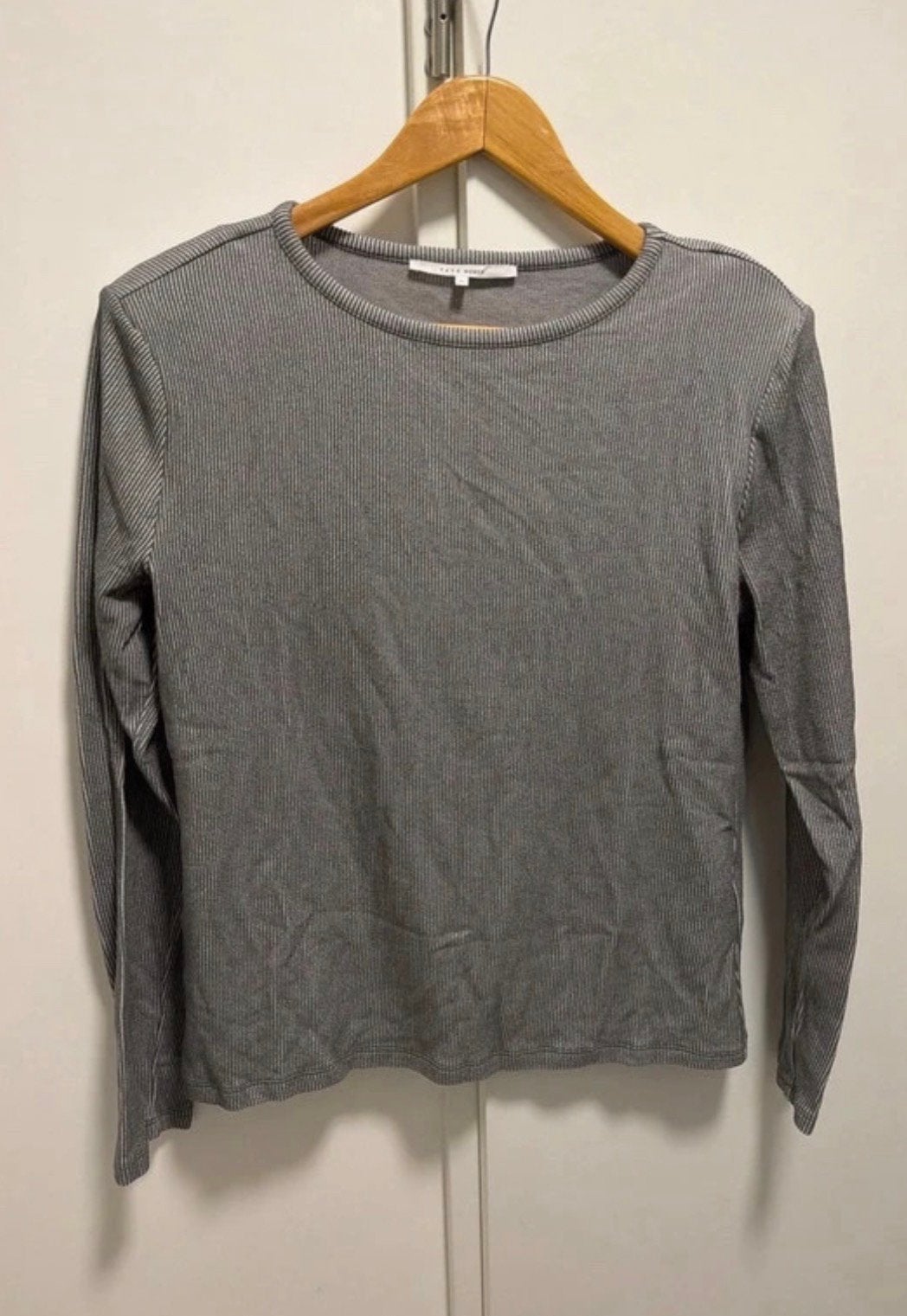 YAYA Women Grijze Geribde Longsleeve Top - Maat XL (#Z28), Kleding | Dames, Maat 42/44 (L), Ophalen of Verzenden, Zo goed als nieuw