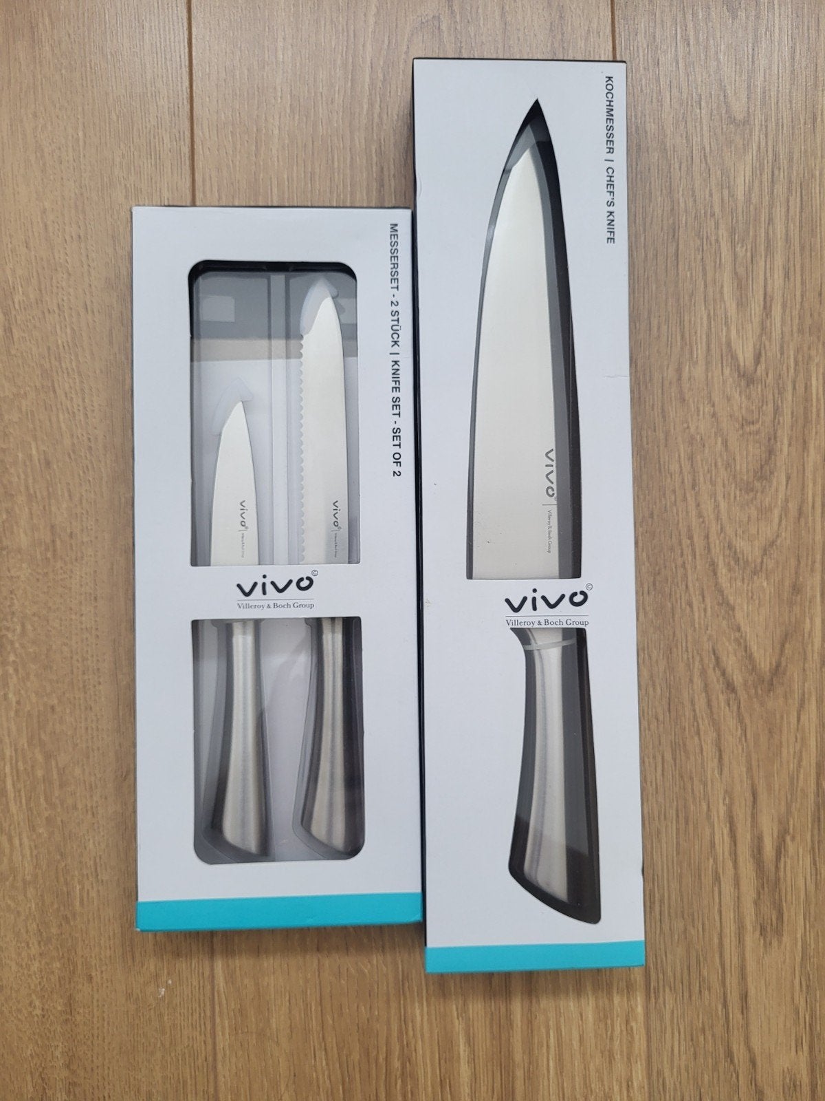 Vivo Villeroy & Boch Messenset en Koksmes - Nieuw, Overige typen, Ophalen of Verzenden, Metaal, Overige merken