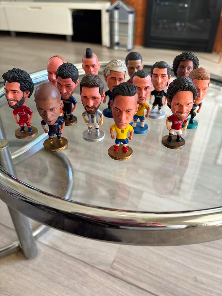 14x voetbal poppetjes, Ophalen of Verzenden, Zo goed als nieuw, Overige typen