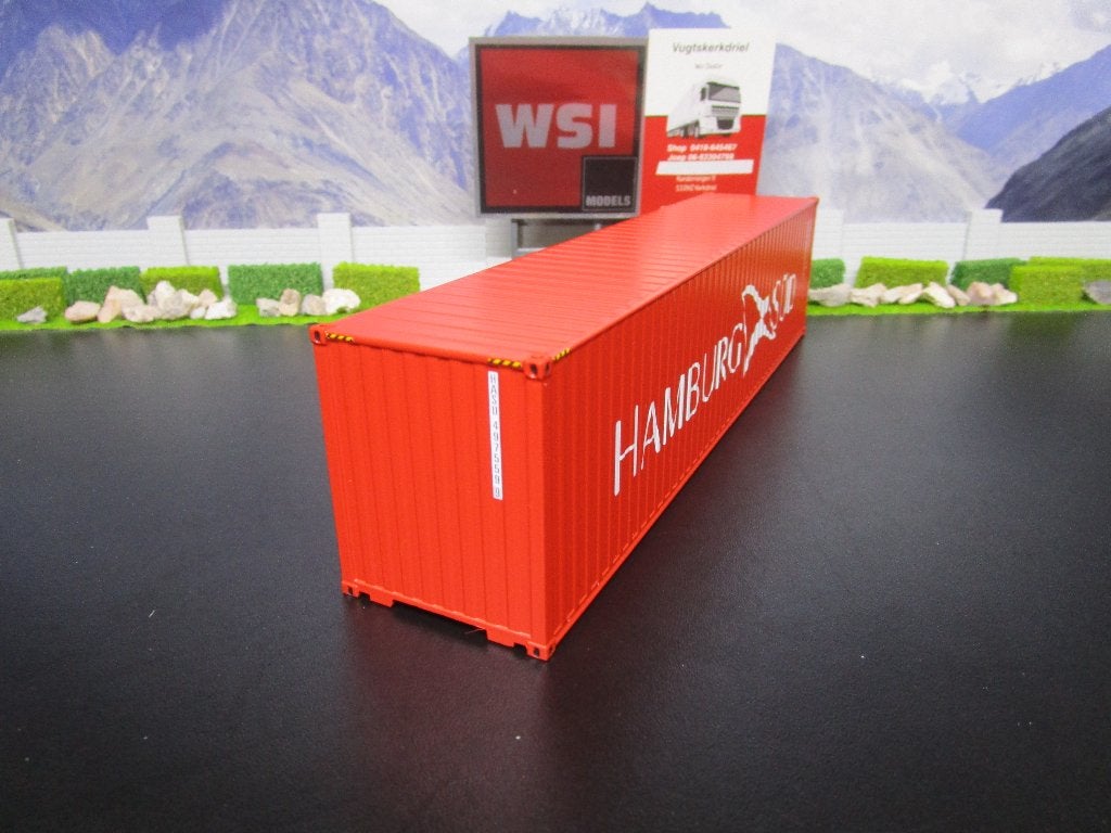 Wsi Premium Line 04-2034 , Hamburg Sud 40FT Container, Hobby en Vrije tijd, Modelauto's | 1:50, Ophalen, Nieuw, Bus of Vrachtwagen