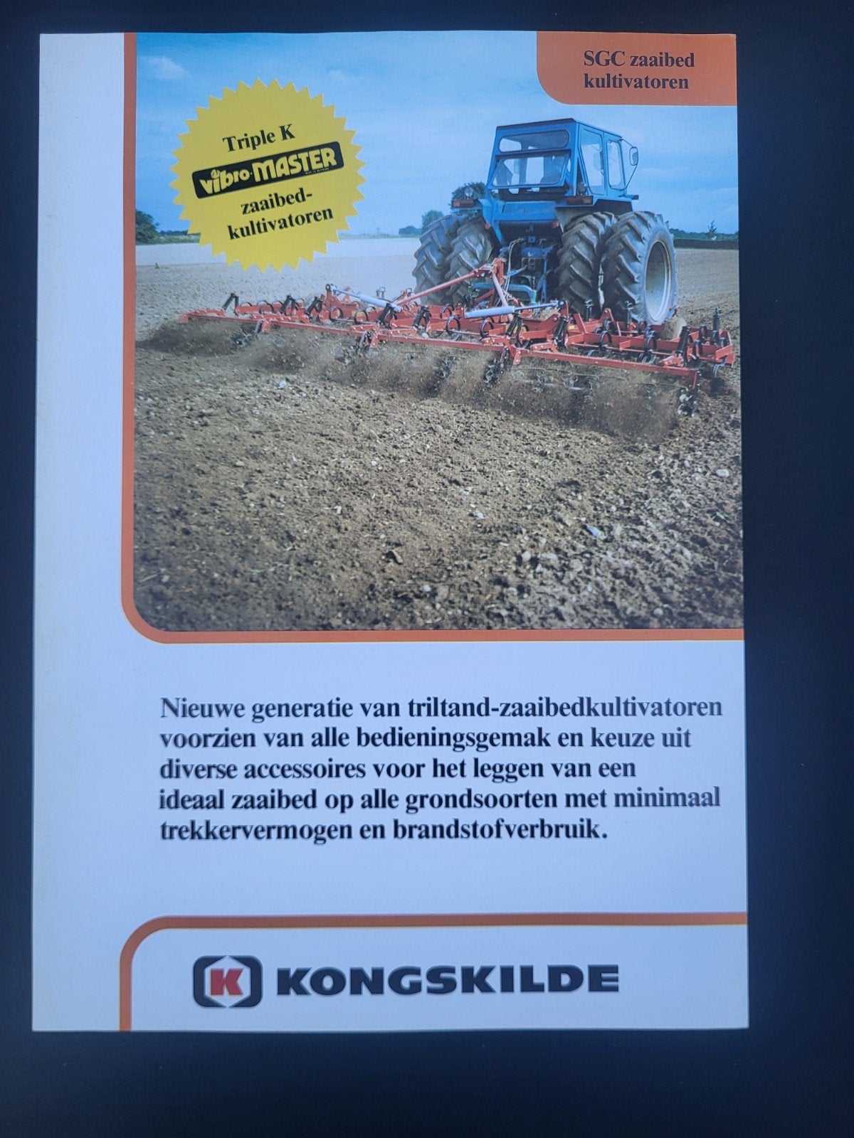 tractor folder Kongskilde Triple K vibrator MASTER, Ophalen of Verzenden, Zo goed als nieuw